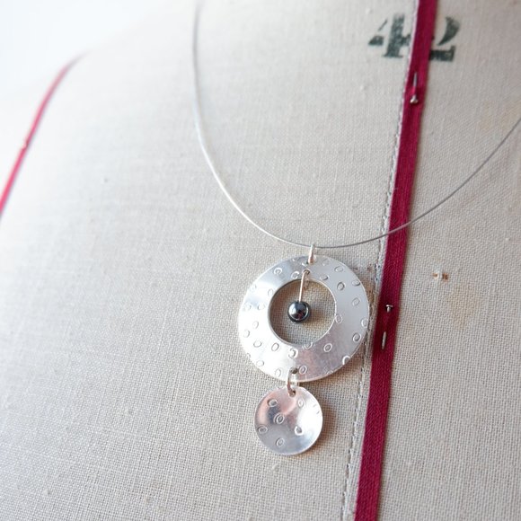 Sterling Silver Necklace and Earrings Set - Picture 2 of 8